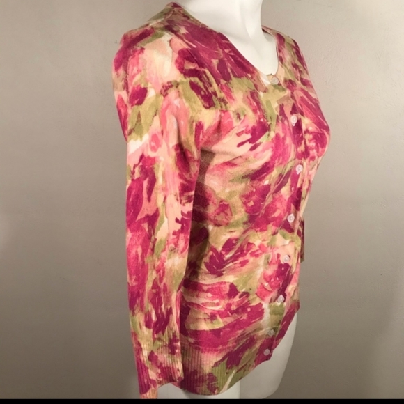 Susan Bristol Floral Sweater Pink/Green - Picture 4 of 7